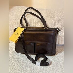 NWT Patricia Nash Rosetti Leather Satchel